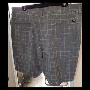 Men gray dress shorts